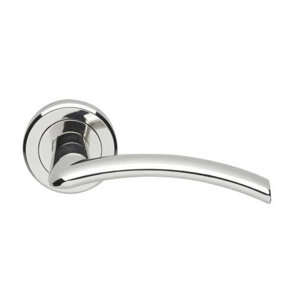 Carlisle Brass Serozzetta Tres Door Handles On Round Rose Wayfair.co.uk